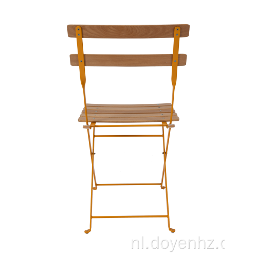 Opvouwbare stoel met houten bovenblad